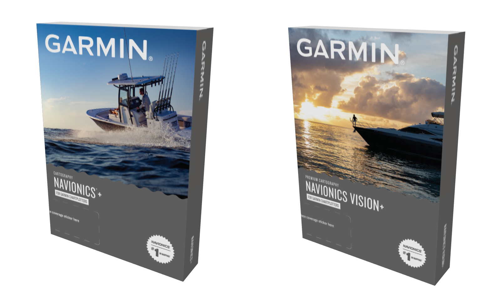 Garmin Navionics+, Garmin Navionics Vision+ en Garmin Bluechart g3 waterkaarten