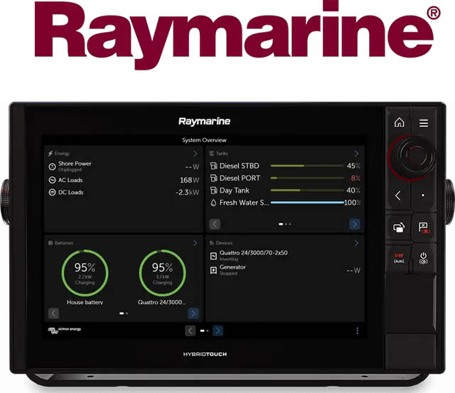 Maritieme MFD GX integratie &ndash; Raymarine