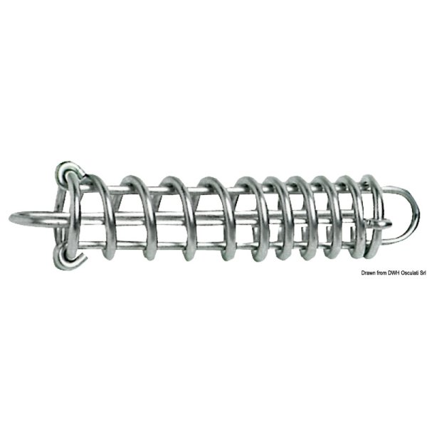 SS mooring spring, variable pitch 340 mm - 0120102 03 - EU01.201.03
