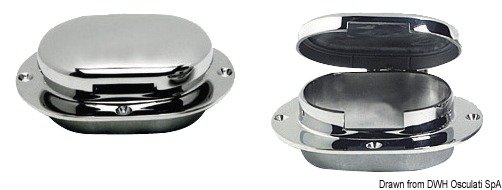 Chain/rope hawse pipe with cover - 0135301 - EU01.353.01