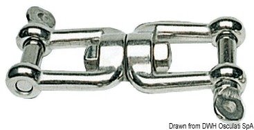 Shackle/shackle swivel AISI 316 8 mm - 01429xx - EU01.429.01