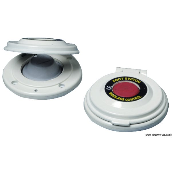 Foot-switch for windlass, red/white - 0234203 04 - EU02.342.03