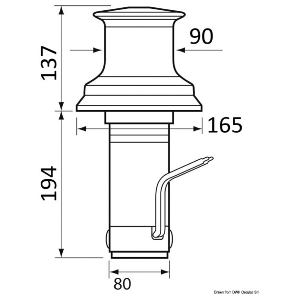 C3 24V 1000W kaapstander - 0261012 24 dis - EU02.610.24