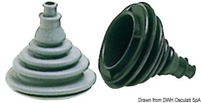 Fairlead bellow, black rubber - 0341200 - EU03.412.00