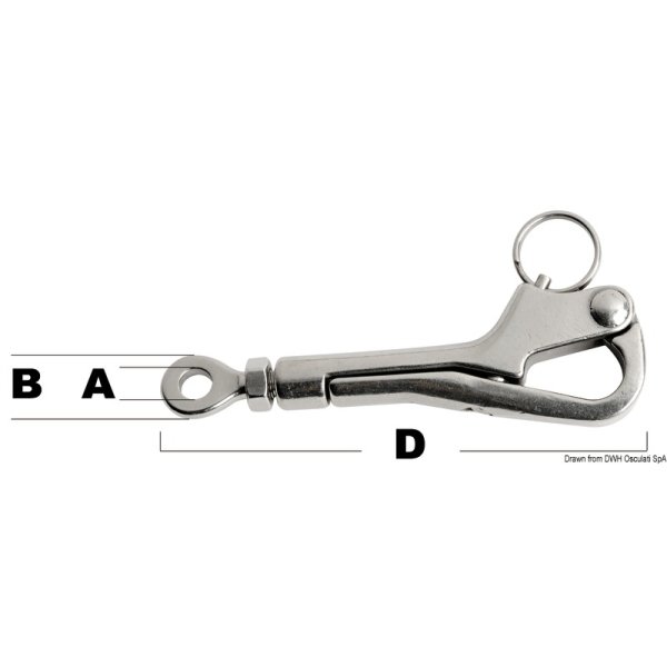 Pelican hook for guardrails - 0514600 ex 3914600 - EU05.146.00