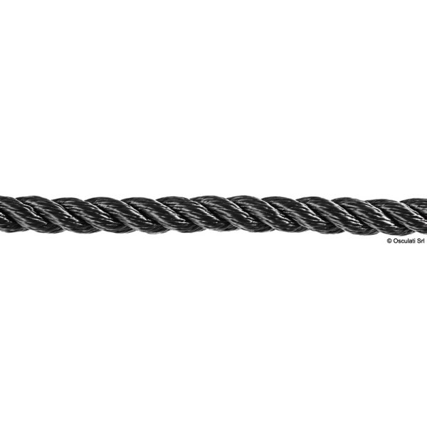 3-strand line black 12 mm (200 m1) - 0645014a new2019 1 - EU06.450.12
