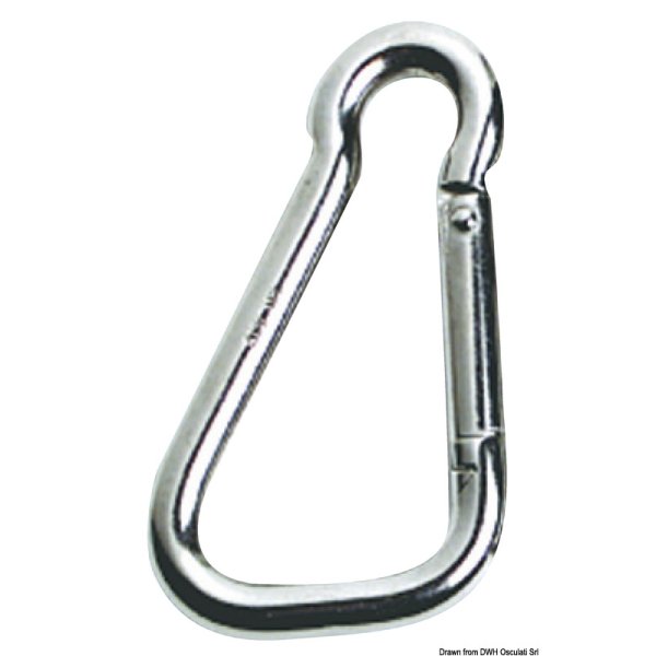 Carabiner hook AISI 316 large opening 10 - 09177xx - EU09.177.06