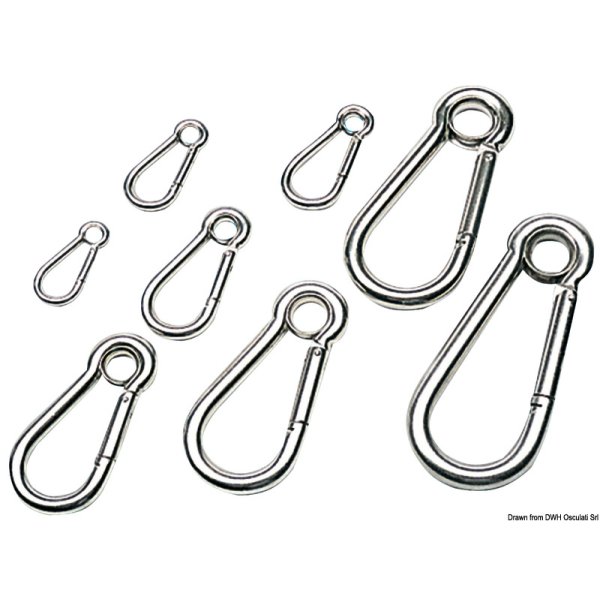 Carabiner hook AISI 316 8 mm - 0918605 - EU09.186.08
