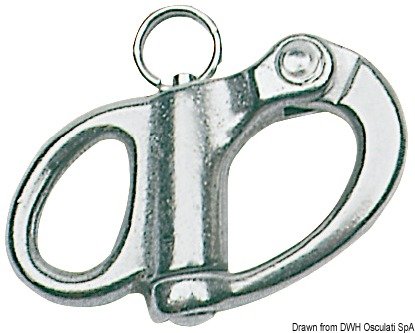 Snap-shackle f. spinnaker AISI 316 66 mm - 0994532 50 75 90 - EU09.945.75