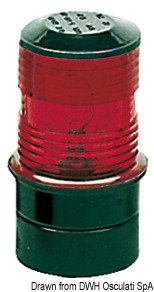Toplicht 360&deg; rood/zwart - 1113401 - EU11.134.01