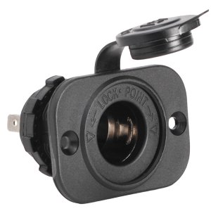 Inbouw stekkerdoos rond + moer 20mm - 1451701 inbouw stekkerdoos rond moer 12v 20mm - EU14.517.01