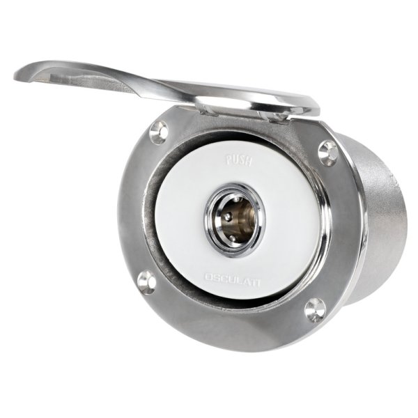 Elissa slangaansluiting voor water (ingaand) met overdrukventiel - 1644320 elissa voor ingaand water met overdrukventiel klep open - EU16.443.20