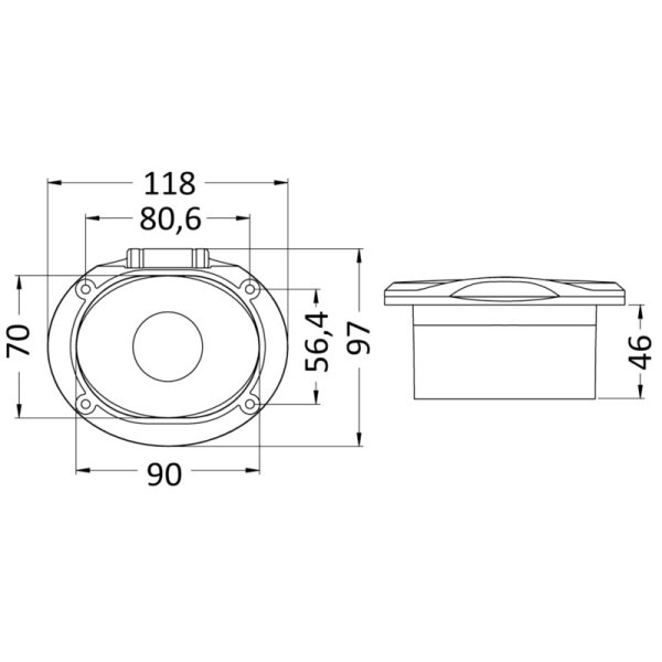 Mengkraan voor Elissa Deck shower - 1723990 mengkraan voor elissa deck shower tekening - EU17.239.90