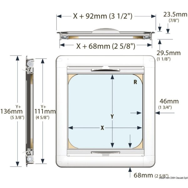 Oceanair roller blind and flyscreen for - 1980510 20 44 60 02 dis2 - EU19.805.60
