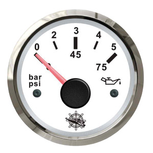Osculati oil pressure indicator 0/5 bar white/glossy - 27 322 10 - EU27.322.10
