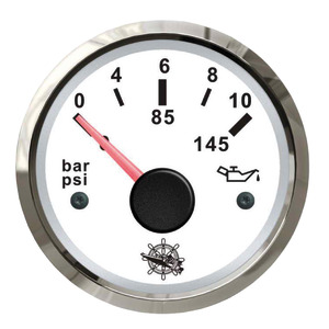 Osculati oil pressure indicator 0/10 bar white/glossy - 27 322 11 - EU27.322.11