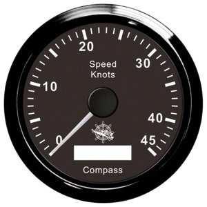 Osculati speedometer w/GPS compass black/black - 27 780 02 2014 - EU27.780.02