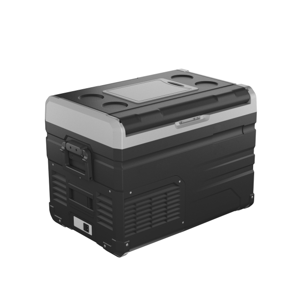 CN Comfort koelbox type TW35 - Achterkant cn comfort koelbox tw35 zwart met handvaten en display - CNK-TW35