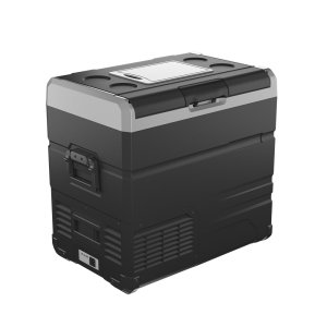 CN Comfort koelbox type TW55 - Achterkant cn comfort koelbox tw55 zwart met handvaten en display - CNK-TW55