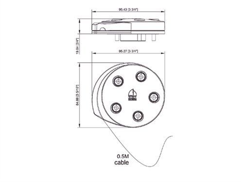 BEP TS1 Ultrasonic tankzender - Bep ts1 ultrasonic tank zender tekening - TE598830