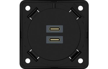 Oplaadcontactdoos USB C+C 230V