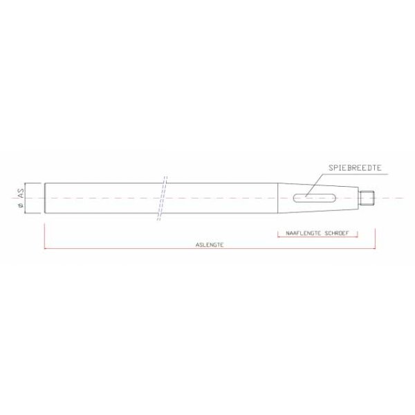 Schroefas - Cbns0501 - TM252000