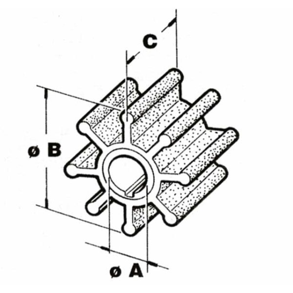 Cef impeller type 500101 - Cbns1072 - CEF500101