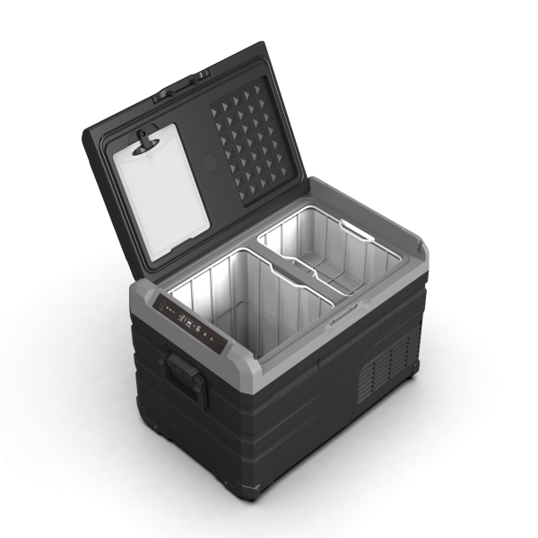CN Comfort koelbox type TW35 - Cn comfort koelbox tw35 zwart met open klep handvaten en display - CNK-TW35