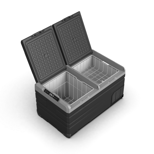 CN Comfort koelbox type TW95 - Cn comfort koelbox tw95 zwart met open klep handvaten en instelbaar display - CNK-TW95