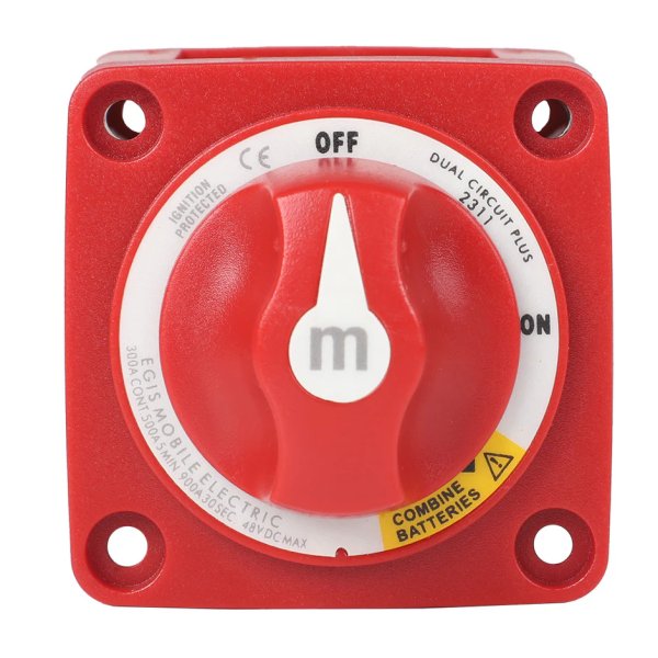 m-serie 300A dubbel circuit met gecombineerde accuschakelaar - Eg2311 - EG2311