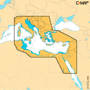 C-MAP DISCOVER X - East Mediterranean - Em t 111 d ms - SRM-EM-T-111-D-MS