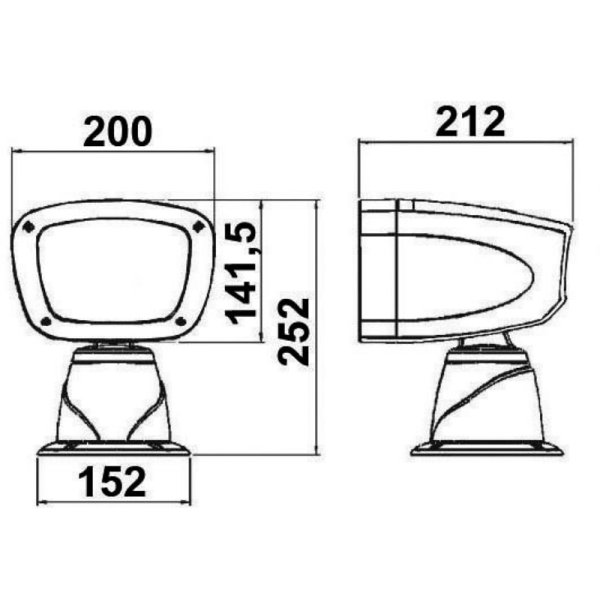 Classic electric exterior spotlight 12V - En 1322512 dis - EU13.225.12