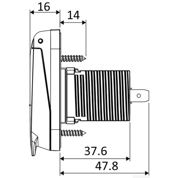 SCANSTRUT SC-V-DC 12V outlet - En 1419501 dis - EU14.195.01