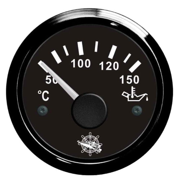 Osculati oil temperature gauge 50/150&deg; black/black - En 27 320 09 - EU27.320.09