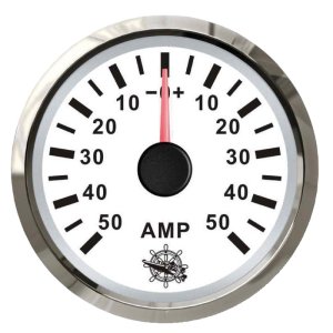 Osculati ammeter w/shunt 50A white/glossy - En 27 322 23 - EU27.322.23