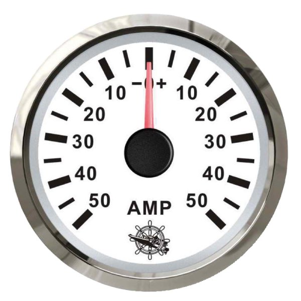 Osculati ammeter w/shunt 50A white/glossy - En 27 322 23 - EU27.322.23
