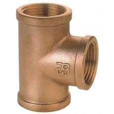 Bronzen T-stuk - Equal t f f f - 03076-BRONS
