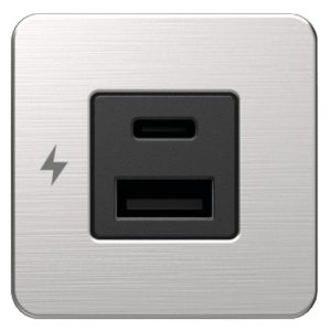 SCANSTRUT Double USB-A + USB-C Tile - Eu1419592 - EU14.195.92