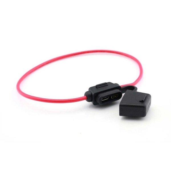 Vlaksteek zekeringhouder 1.5 mm&sup2; rode kabel - Fha28 1 5red 1 - RIFHA28-1.5R