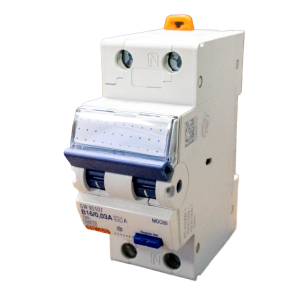 Gewiss aardlekautomaat B16 30mA 2P - Gewiss aardlekautomaat 1pn b kar 16a 30ma typea 6ka 2module gw95107 - VICBRGW95107