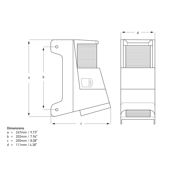 Dek/toplicht - Hella 8504 deklicht toplicht tekening - HM8504-001