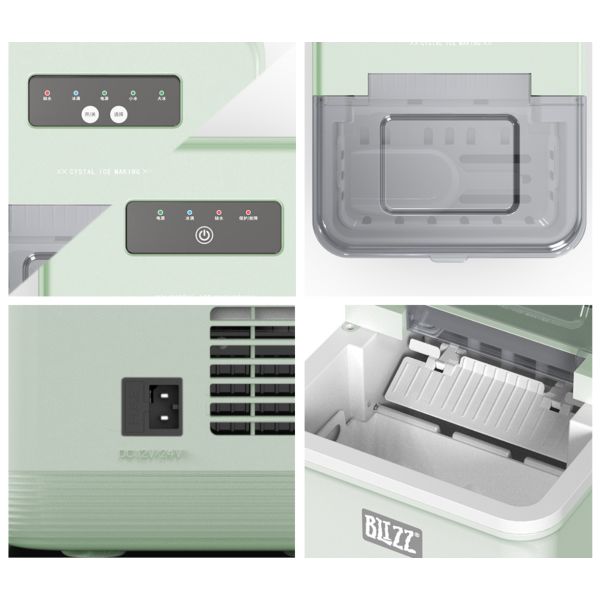 CN Comfort ijsblokjesmaker type ICE15 - Ijsmaker groen - CNK-ICE15