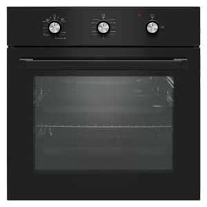 Klass oven zwart - Klass gasoven zwart cn comfort met knoppen 60cm - KL-OVB