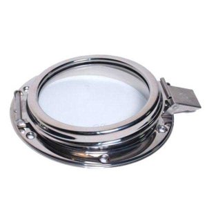 Patrijspoort klappend - L60018 vemefa patrijspoort rvs open 100 mm glasmaat - VEPO125