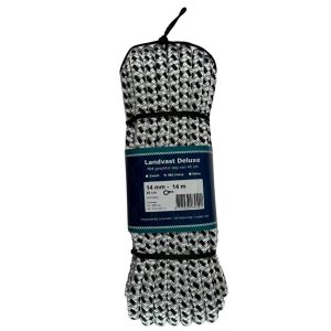 Landvast De Luxe - Landvast deluxe 40cmoog 14mmx14m witnavy 1014wn14 - onk1014wn14