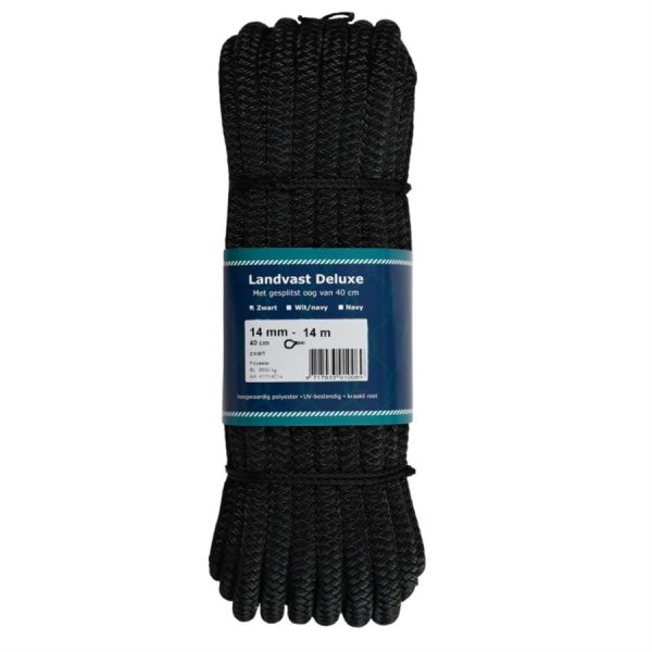 Landvast De Luxe - Landvast deluxe 40cmoog 14mmx14m zwart 1014z14 - onk1014z14