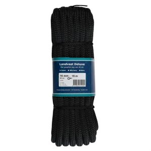 Landvast De Luxe - Landvast deluxe 40cmoog 16mmx15m zwart 1016z15 - onk1016z15