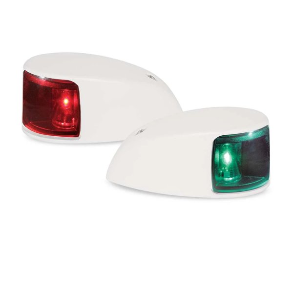Hella NaviLED Compact Deckmount Navigation Light Pair - Naviled deck mount pair 980 620 811 im01 colourlens white housing web - HM0620-911