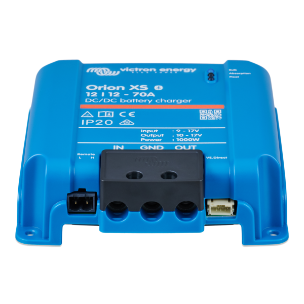Orion XS 12/12-70A DC-DC battery charger - Ori121221040 orion xs 12 12 70a front - VIORI121221040
