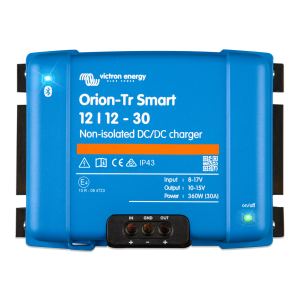 Orion-Tr Smart 12/12-30A Non-isolated DC-DC charger - Ori121236140 orion tr smart 12 12 30a 360w non isolated dc dc charger top  - VIORI121236140